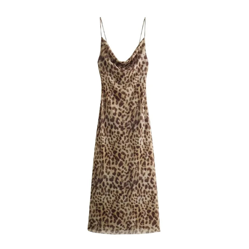 Susanna - Leopard Print Silk Dress by Ares Milano