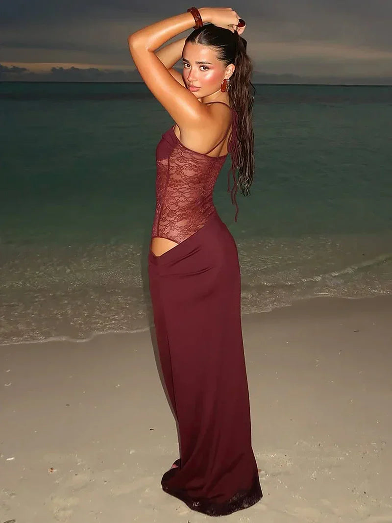 Dolores - Silk Lace Gown Corset Bodice by Ares Milano