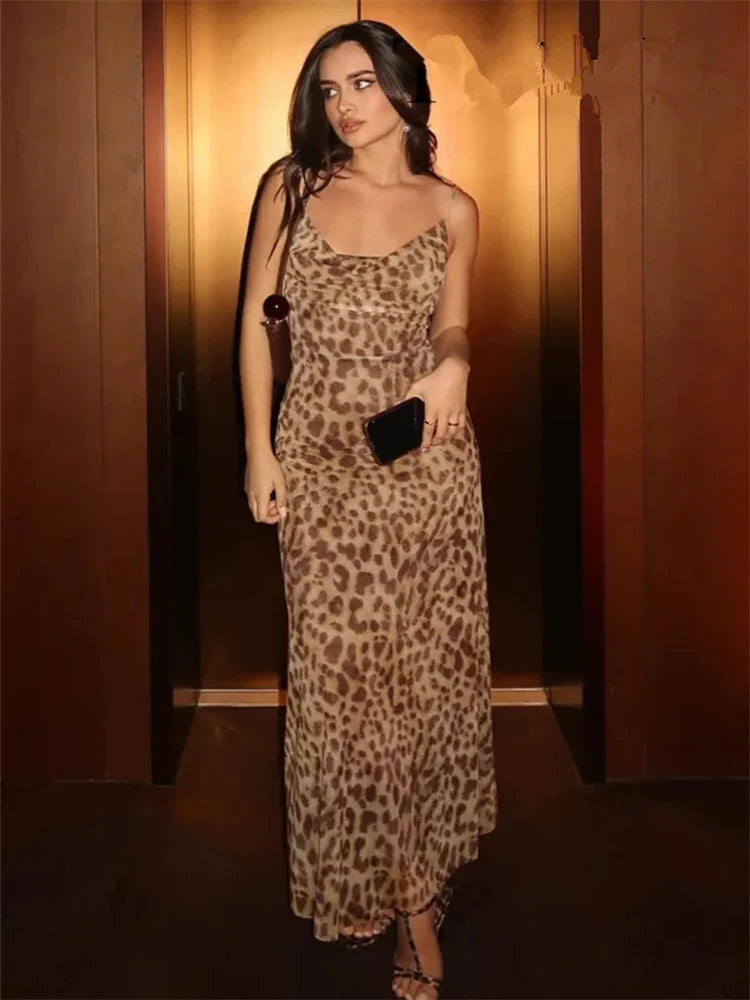 Susanna - Leopard Print Silk Dress by Ares Milano