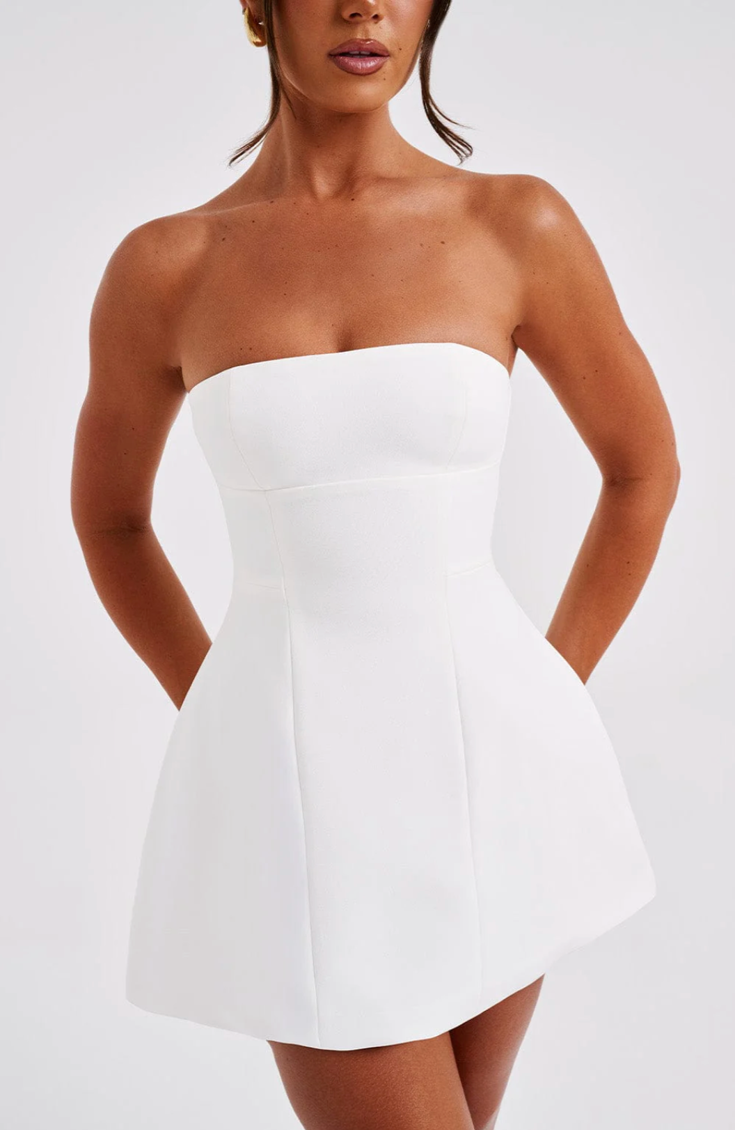 Carlotta - Strapless Bubble Mini Dress by Ares Milano