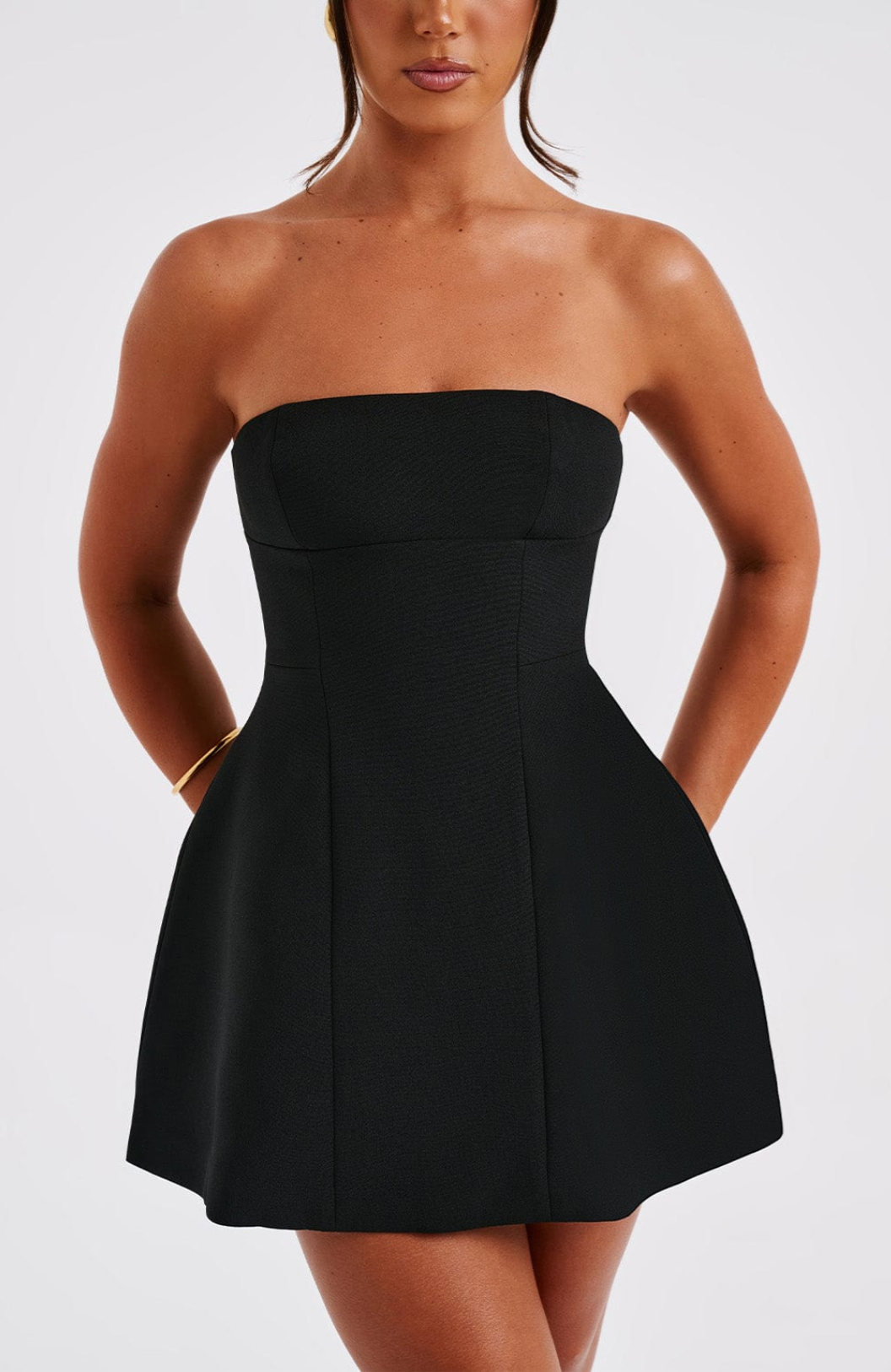 Carlotta - Strapless Bubble Mini Dress by Ares Milano