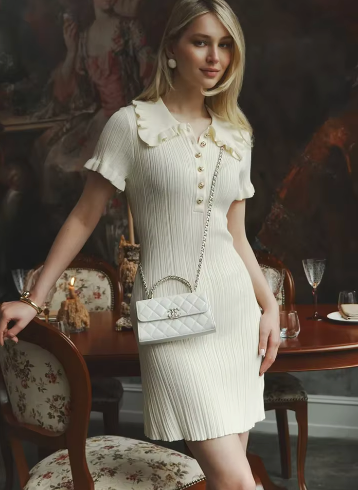 Amalia - Cotton Mini Dress by Ares Milano