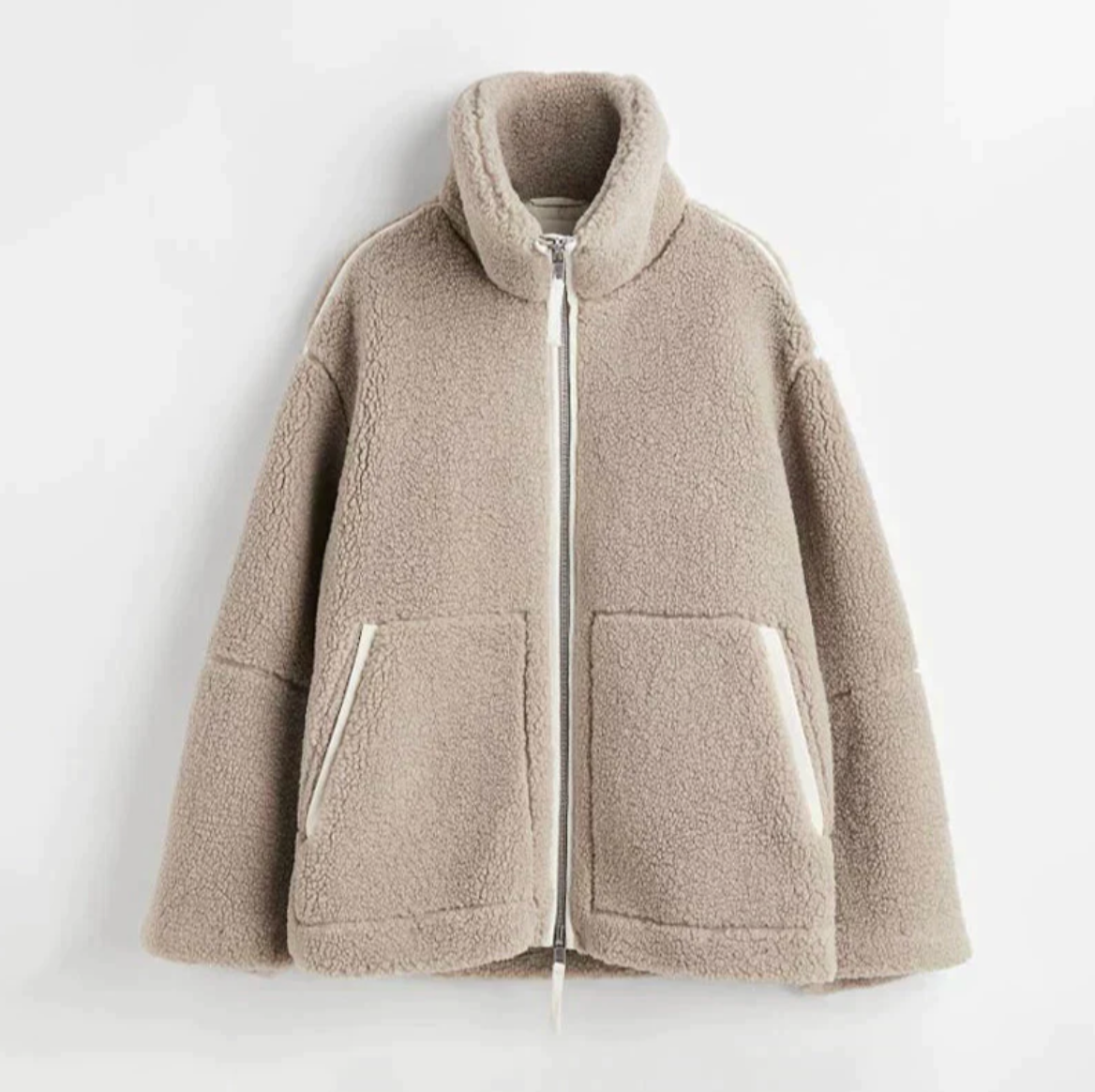 Ambrosia - Cozy Soft Sherpa Lined Coat by Ares Milano