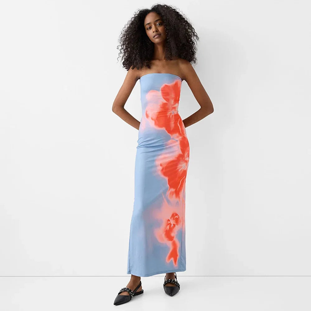 Costanza - Floral Maxi Dress by Ares Milano