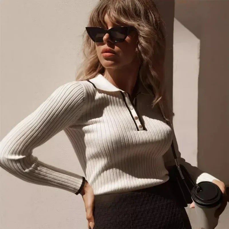 Valeria - 80% Wool Zip Sweater by Ares Milano