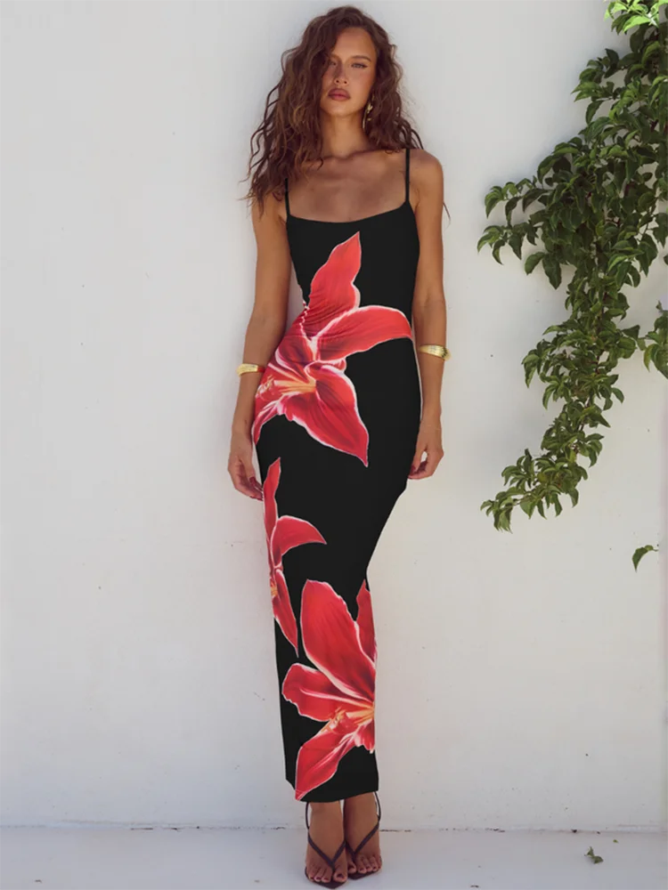 Colomba - Pink Floral Maxi Dress by Ares Milano