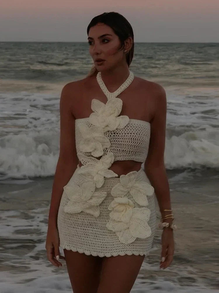 Lavinia - Gemma Crochet Dress by Ares Milano