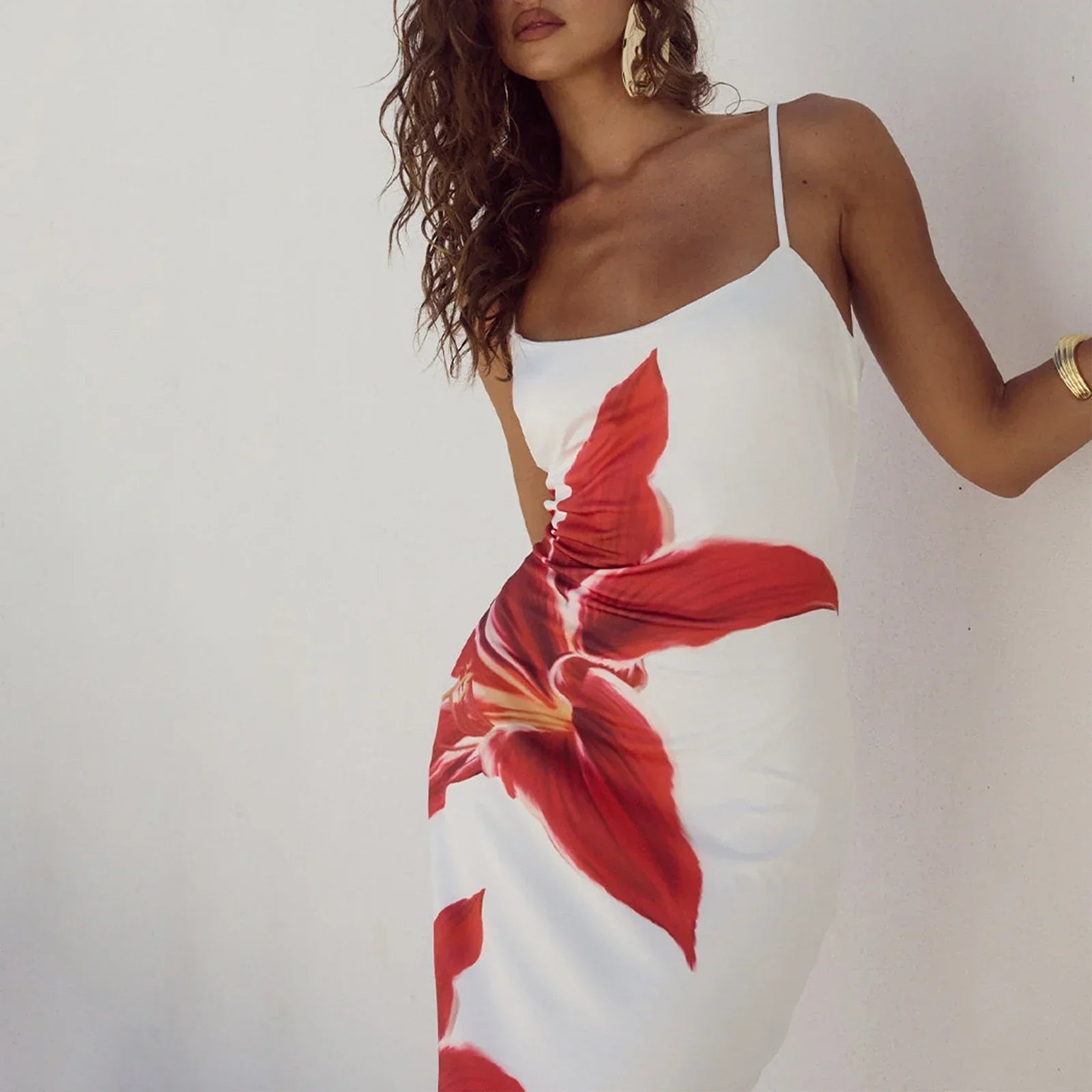 Colomba - Pink Floral Maxi Dress by Ares Milano