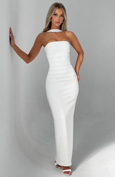 Ricarda - Silk Strapless Maxi by Ares Milano