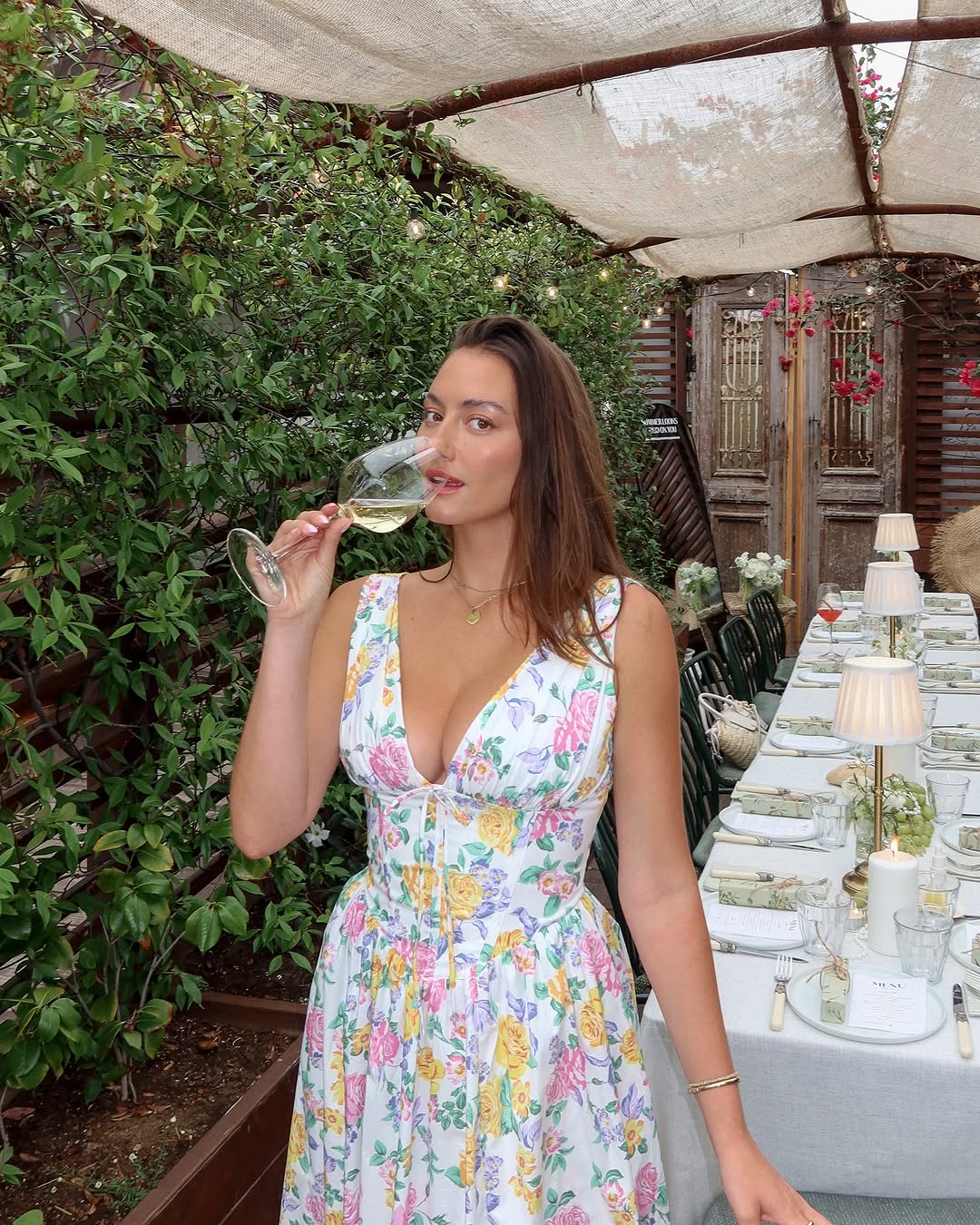 Rosetta - Floral Midi Dress by Ares Milano