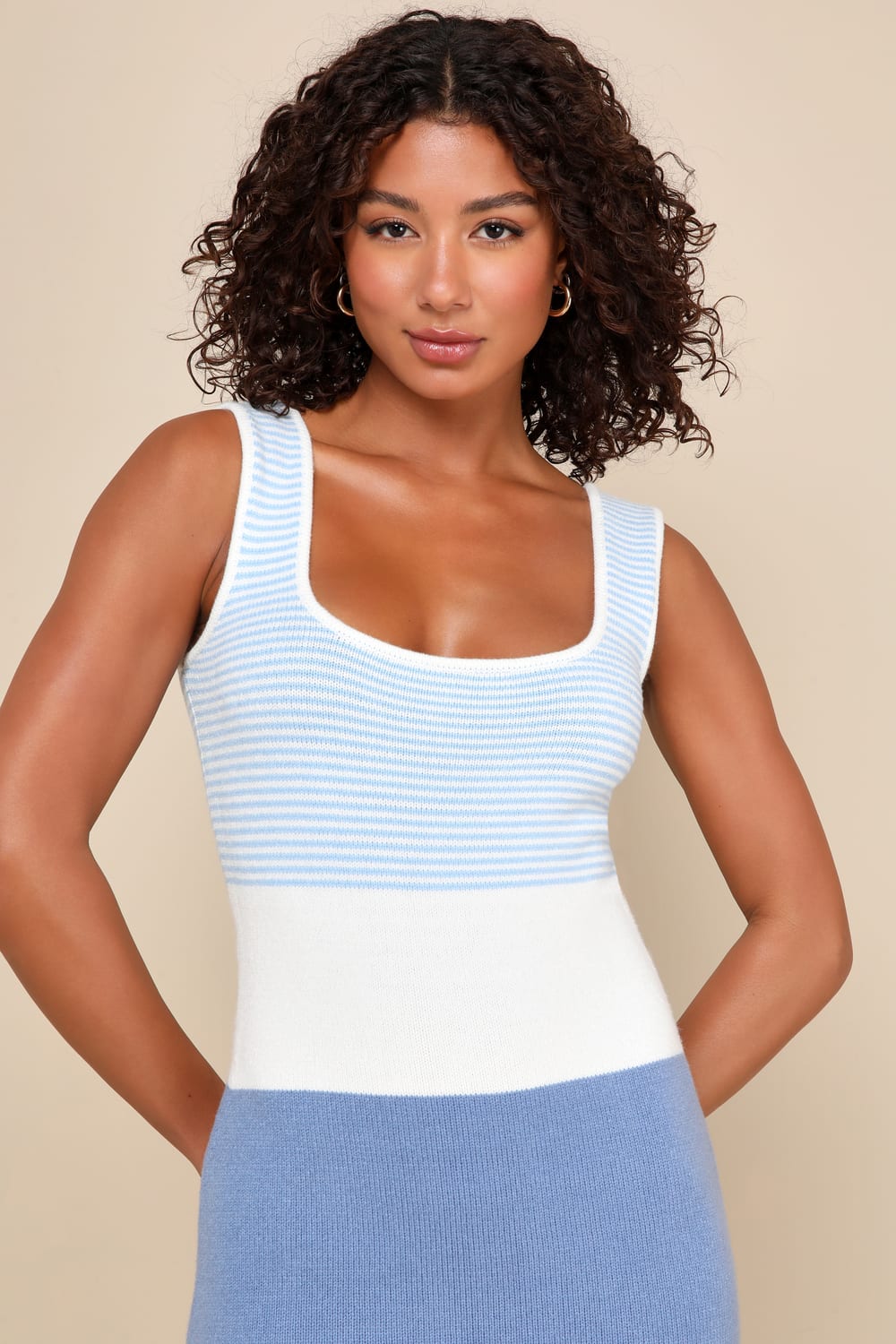 Placida - Pastel Stripe Knit Maxi by Ares Milano