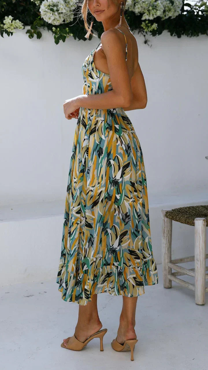 Iolanda - Vivenza Silk Maxi Dress by Ares Milano