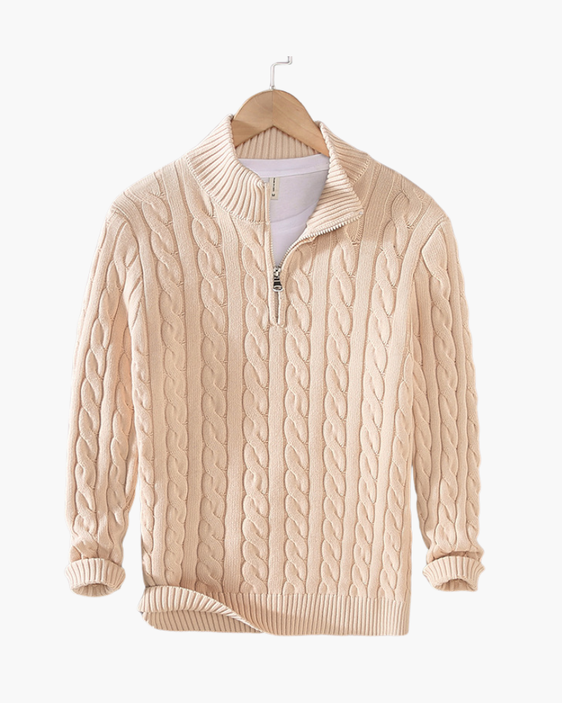 Christophe - Cotton Soft Half Zip by Ares Milano