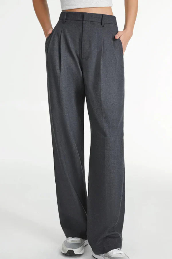 Severina - Charcoal Tailored Pants by Ares Milano