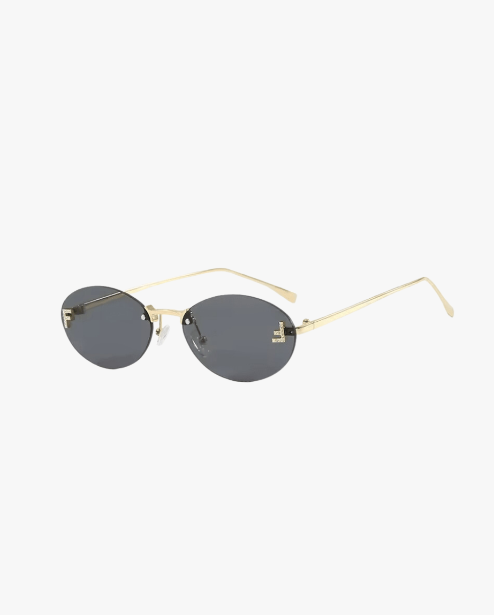 Armida - Rimless Oval Sunglasses UV by Ares Milano