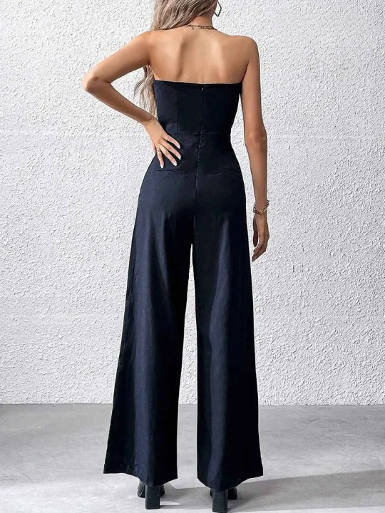 Stella - Naila Strapless Jumpsuit by Ares Milano