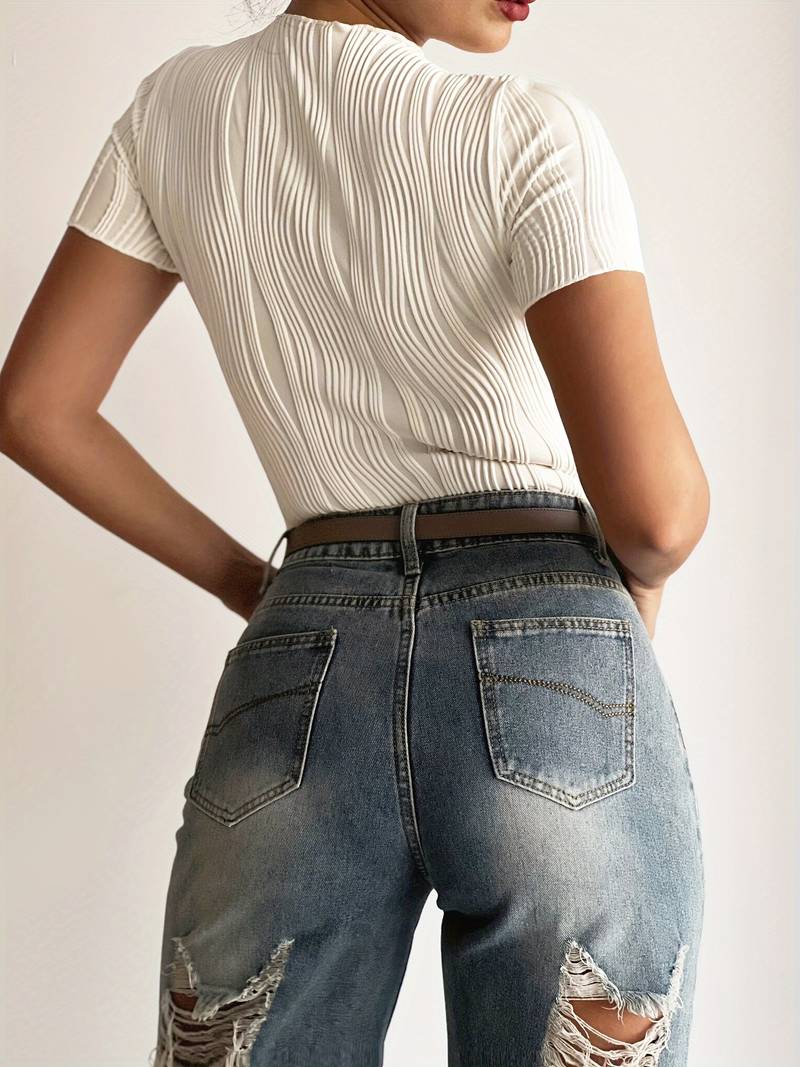 Tina - Textured Top by Ares Milano