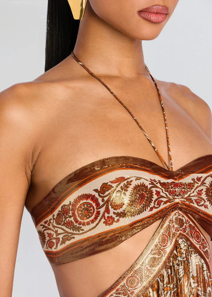 Piera - Silk Strapless Maxi by Ares Milano