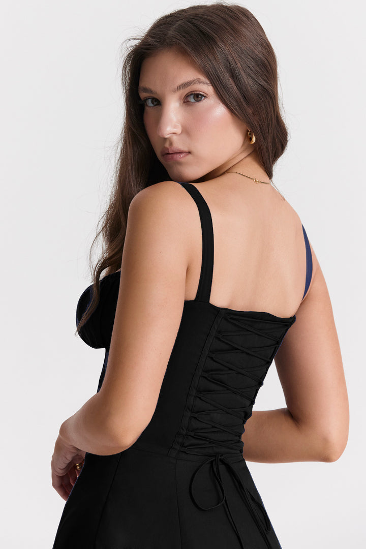 Virginia - Midi Dress Gold Hue Ruched by Ares Milano