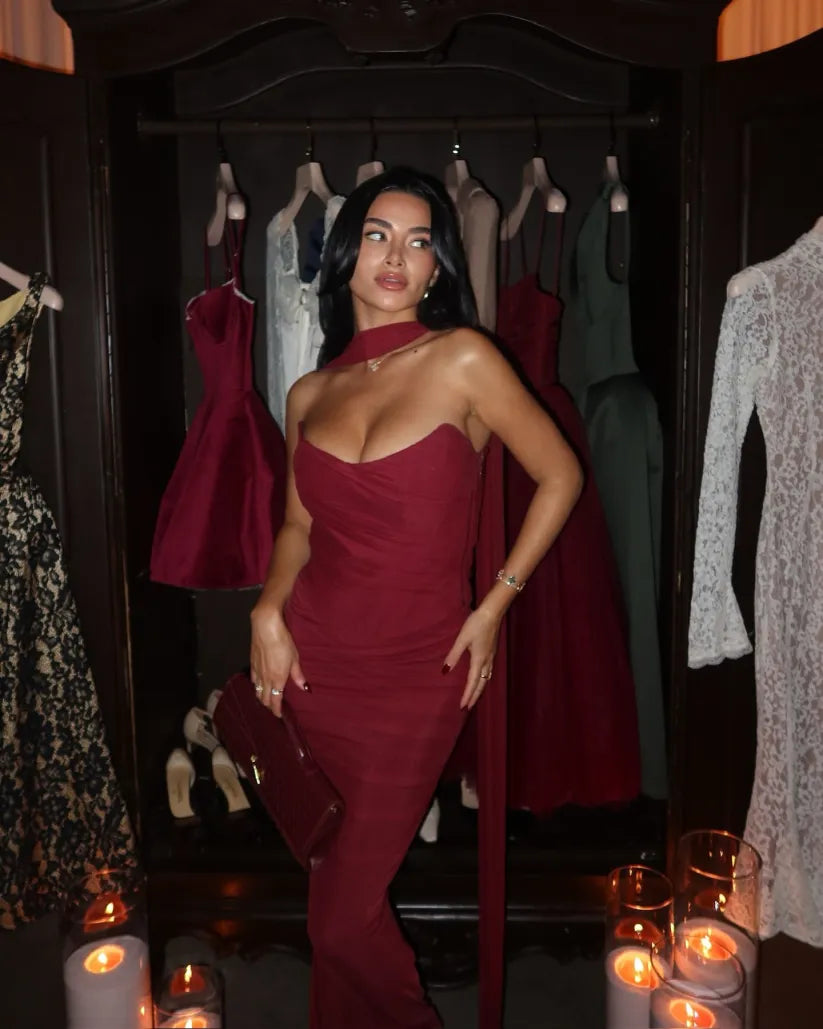 Rita - Strapless Maxi Dress by Ares Milano