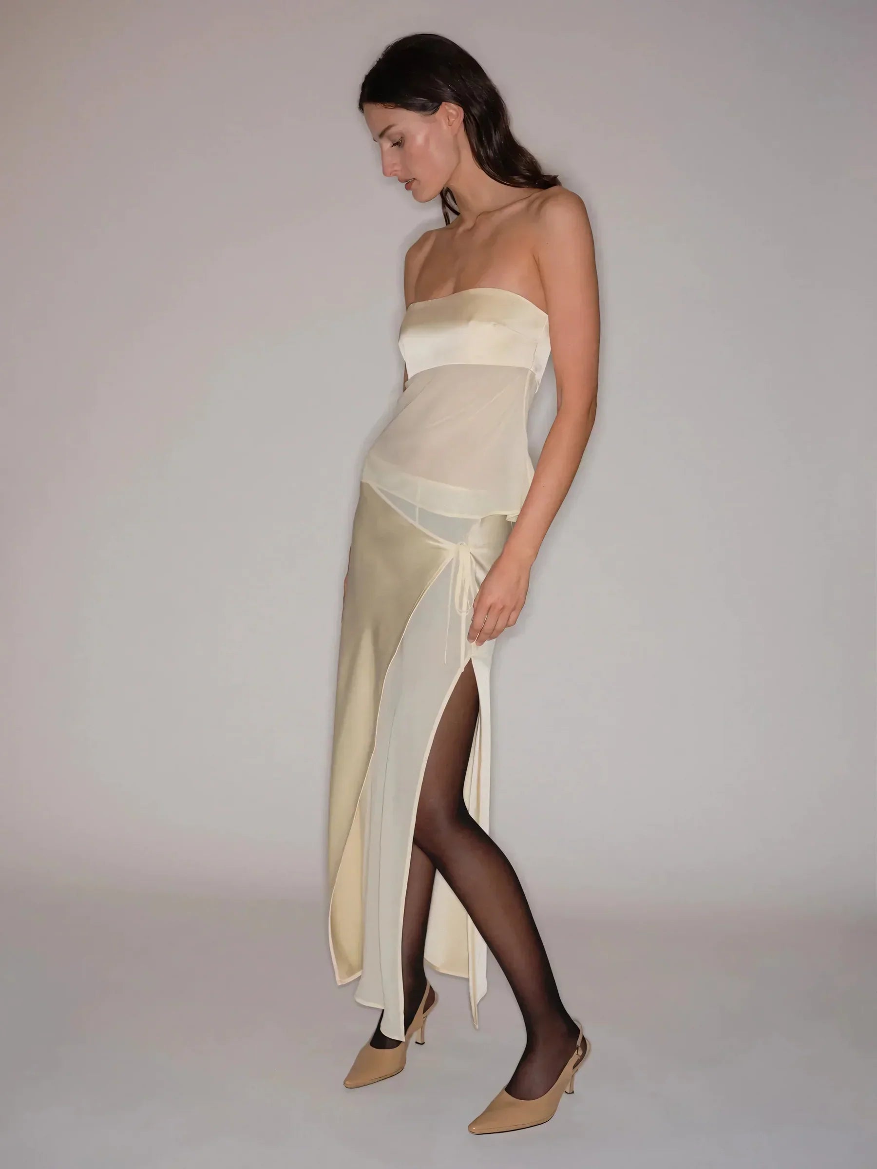 Ofelia - Piavetta Maxi Dress Silk by Ares Milano