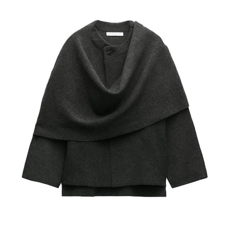 Agostina - Wool Cape Coat by Ares Milano