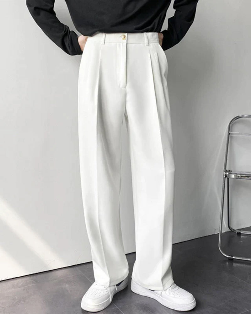 Claudio - Paris Wide Fit Pants Cotton by Ares Milano