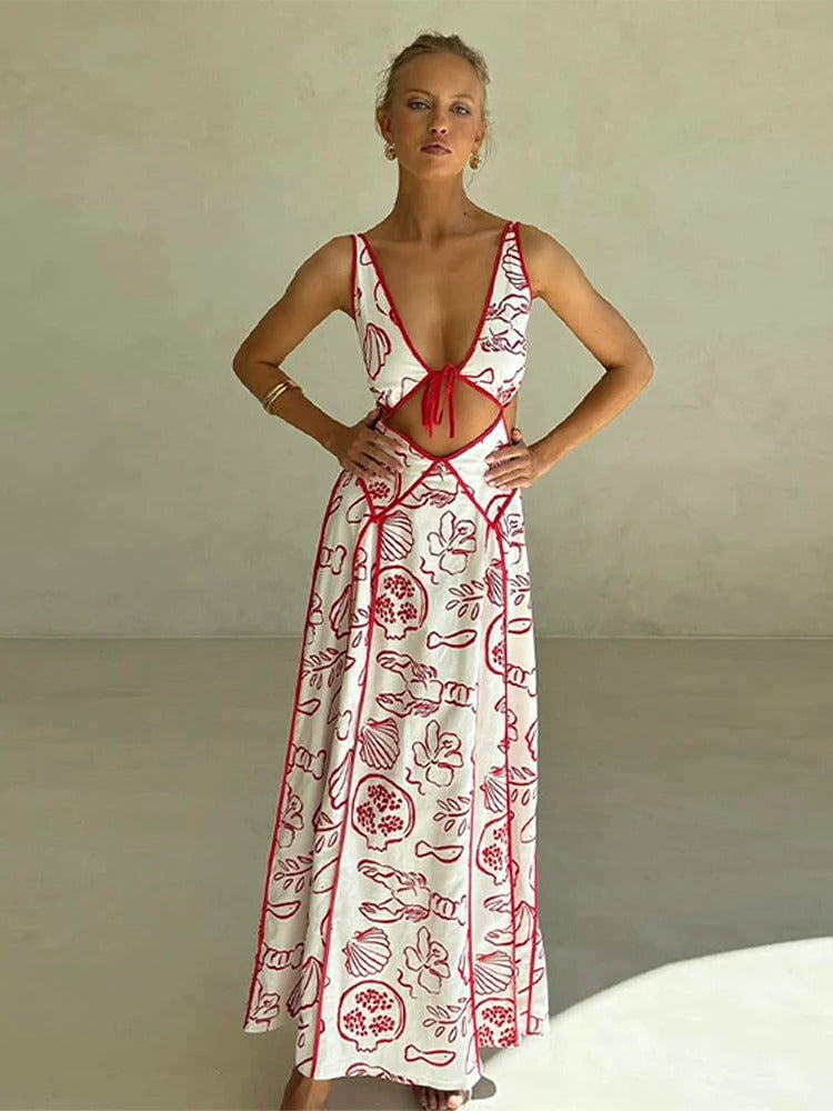 Enrica - Lace Maxi Dress by Ares Milano