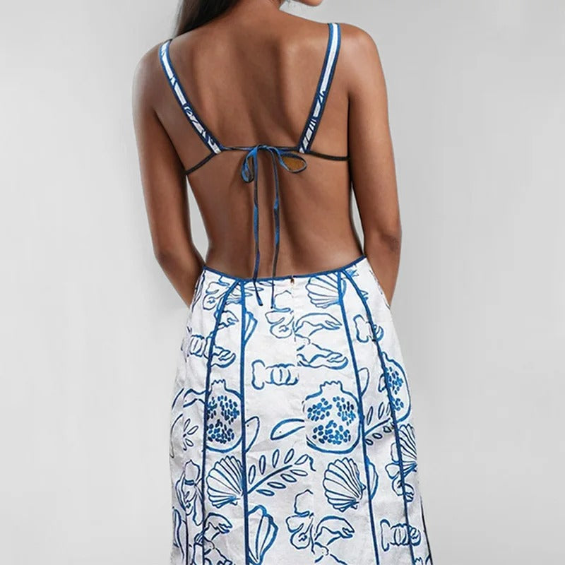 Enrica - Lace Maxi Dress by Ares Milano