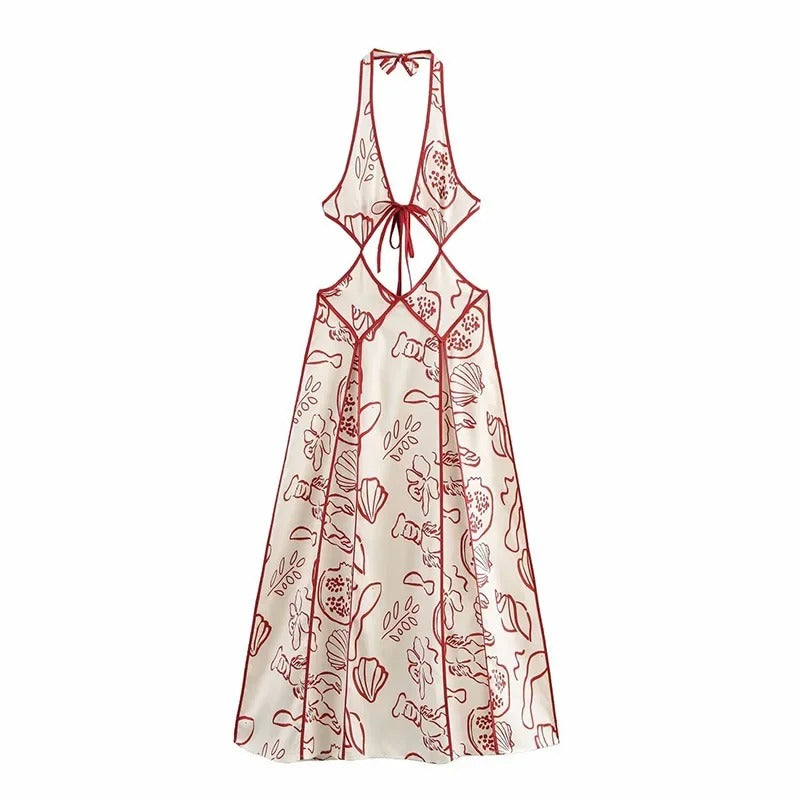 Enrica - Lace Maxi Dress by Ares Milano