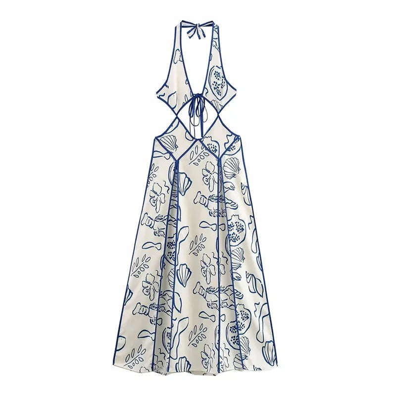 Enrica - Lace Maxi Dress by Ares Milano