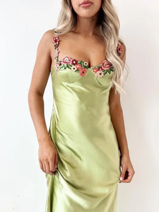 Silvana - Silk Midi Dress by Ares Milano