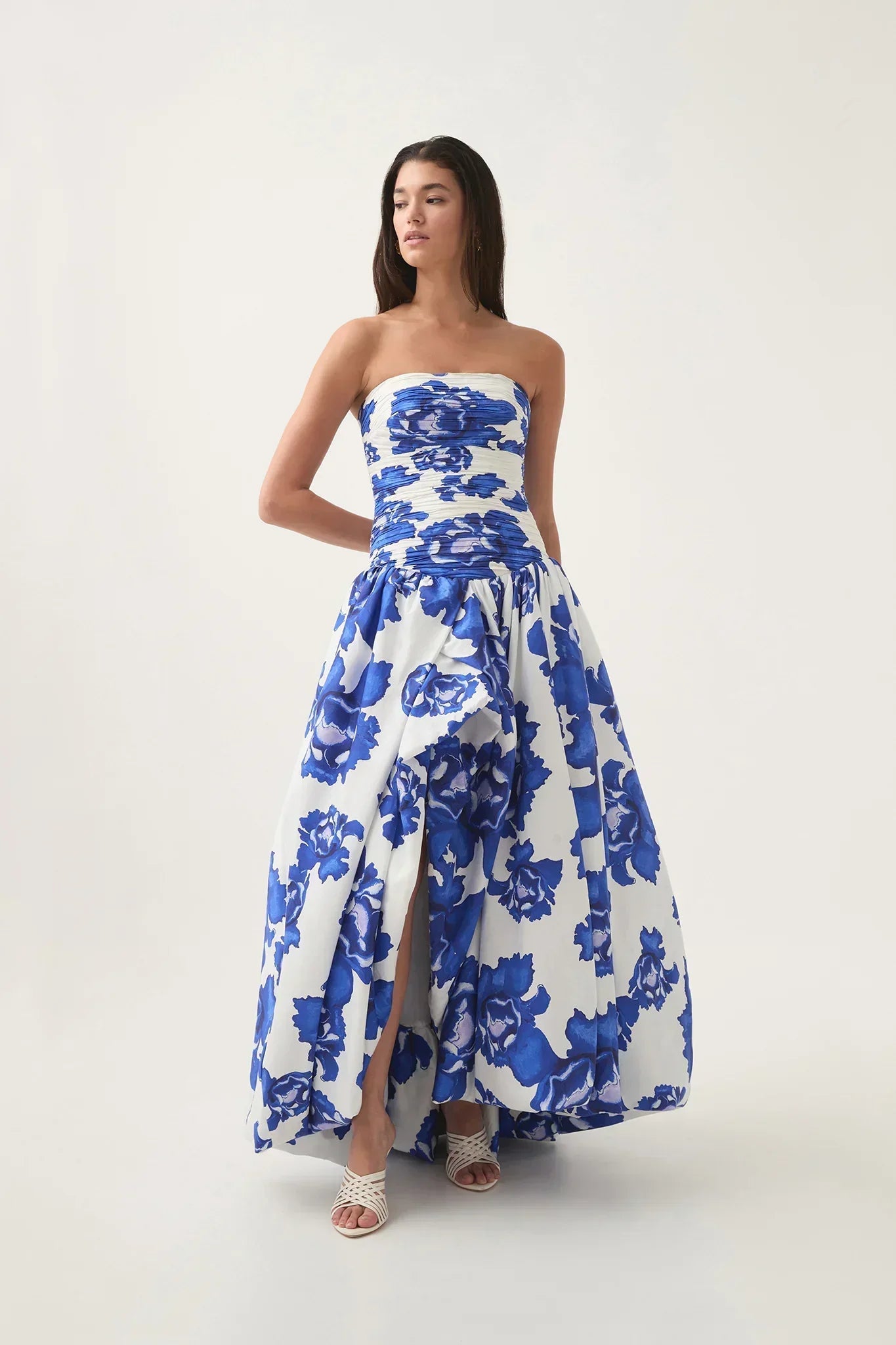 Gertrude - Floral Maxi Dress Silk Luxe by Ares Milano