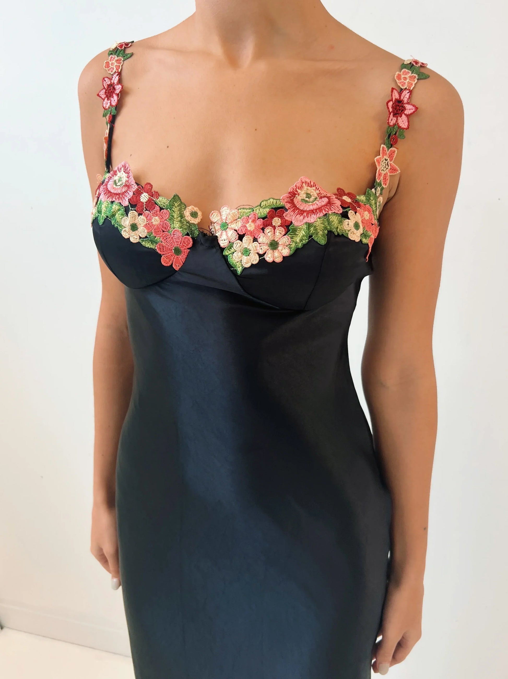 Matilda - Isolina Satin Maxi Dress II by Ares Milano