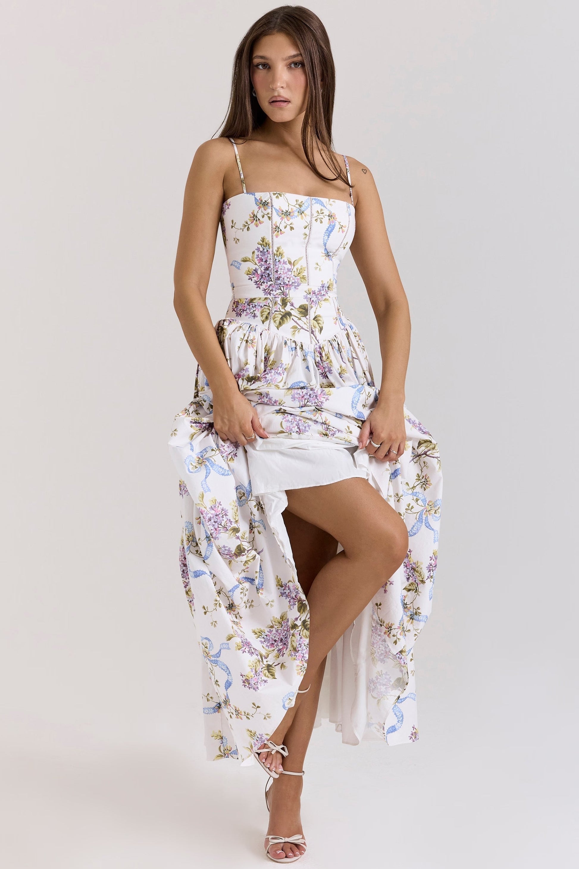 Elda - Silk Maxi Dress by Ares Milano
